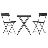 thumbnail of vidaXL 3-tlg. Bistro-Set Klappbar Schwarz Poly Rattan