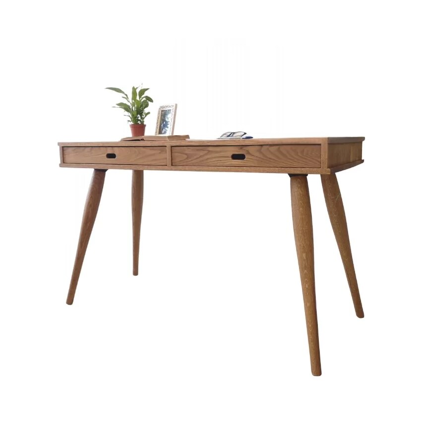 Ocrea Escritorio de roble con cajones | Mesa de estudio | 120 x 60 | 1250120