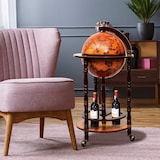 thumbnail of Carrello Bar Globo Costway, Carrello Bar Globo per Casa, Carrello di Servizio, Scaffale per Vino con Ruote (Marrone)