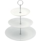 thumbnail of Etagere - Wit - Keramiek - 16x21x26cm - Drie Laags Rond