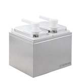thumbnail of GastroHero Saucenspender – 2 x 3 L Behälter mit Dosierpumpe PP, Edelstahl, ideal zum Portionieren von Saucen in Gastronomie & Catering