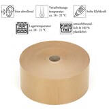 thumbnail of 2 Rollen Nassklebeband Papier-Klebeband umweltfreundliches Paketband Packband 70mm x 200m 75 g/m² br