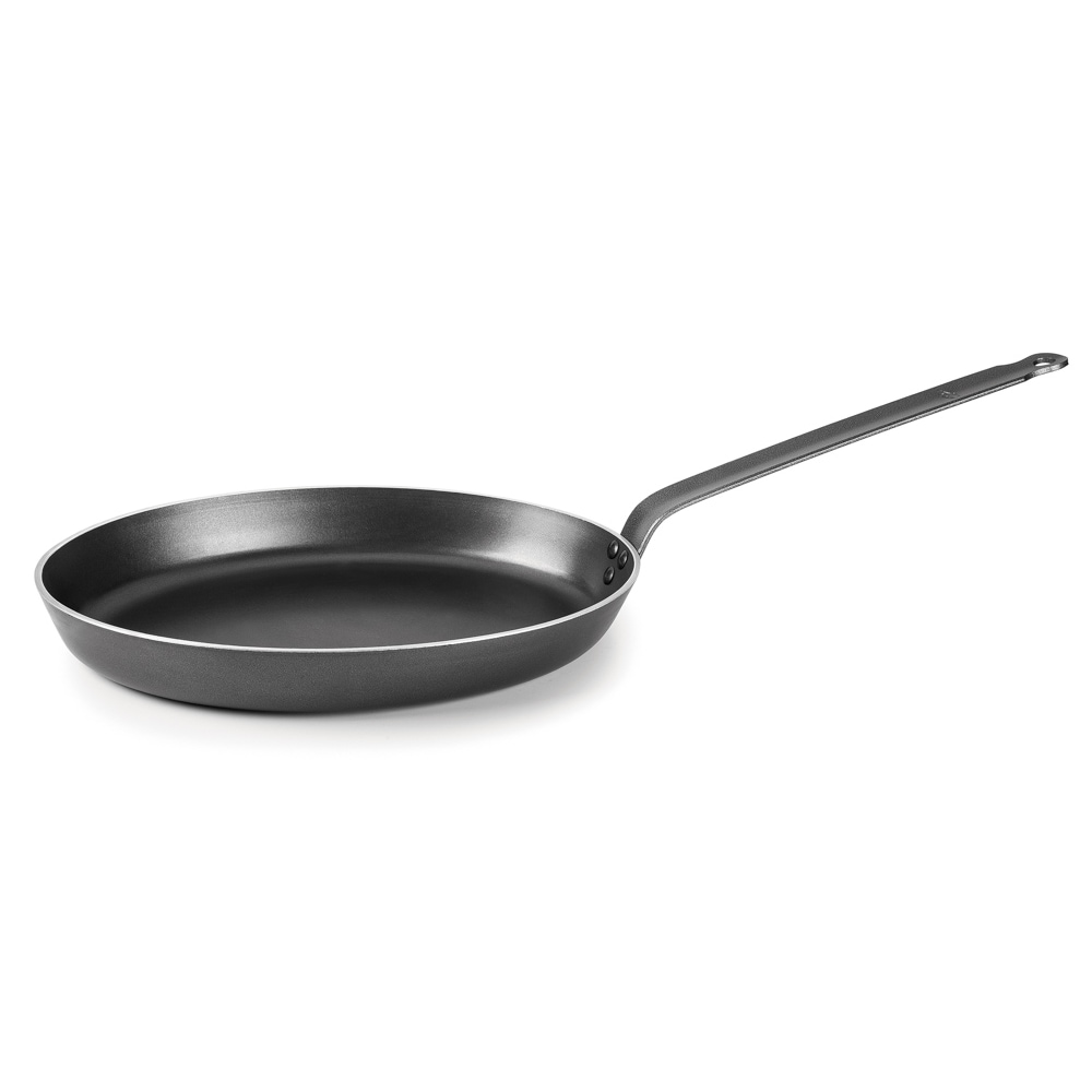 Lacor - 23637 - Robuuste aluminium ovale koekenpan 36x26 cm - Zwart