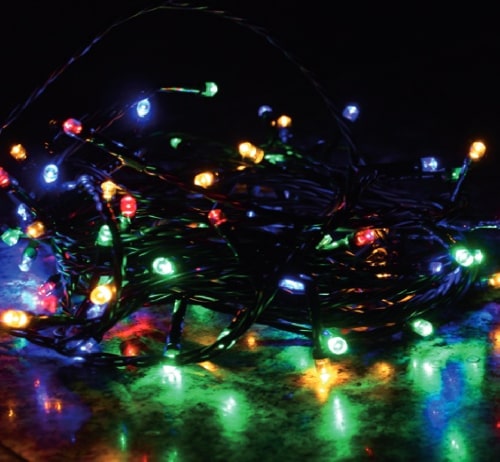 600er LED Lichterkette Außen Innen Partylicht Weihnachtslichterkette multicolor : 600 LED´s