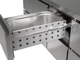 thumbnail of GastroHero Kühltisch Profi 1/4 mit Aufkantung - GN 1/1