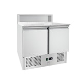 thumbnail of METRO Professional Pizza-koelwerkbank GPS 3600, roestvrij staal, 90 x 70 x 110 cm, 310 W, 286 L, GN-compatibiliteit, 4 legplanken, zilver