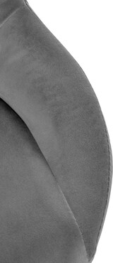 thumbnail of Décoshop26 - Höhenverstellbarer Barhocker x1 in dunkelgrauem Samt mit durchbrochener Rückenlehne und schwarzem Metallfuß 10_0005737