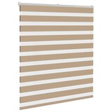 thumbnail of vidaXL Doppelrollo Sandbraun 125x100 cm Stoffbreite 120,9 cm Polyester