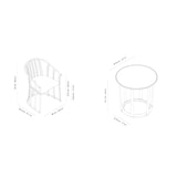 thumbnail of Resol RAFF Fauteuil-Table Intérieur, Extérieur Set 2+1 Toscane
