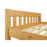 thumbnail of Bettrahmen Einzelbett 80x200 Futonbett Kieferbett Massivholz natur mit Rollrost 60.38-08