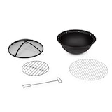 thumbnail of blumfeldt Grail Feuerschale mit Grill MGO & Stahlschale inkl. Funkenschutz Hellgrauer Granit