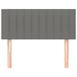 thumbnail of Décoshop26 - Kopfteil Schlafzimmeraccessoire Möbelstück 90 x 5 x 78/88 cm dunkelgrauer Stoff TDL0203166