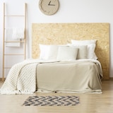 thumbnail of Relaxdays Läufer, Baumwolle & Jute, 50 x 80 cm, rutschfest, handgewebt, Teppich Flur, Küche, Zickzack, beige/schwarz