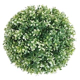 thumbnail of Arbusto artificial HWC-L77, boj bola planta decorativa boj bola planta artificial buxus, exterior Ø 35cm ~ blanco