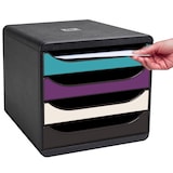 thumbnail of Exacompta 310101D Schubladenbox BIG BOX, 4 Schubladen, Kollektion Titan Farben sortiert