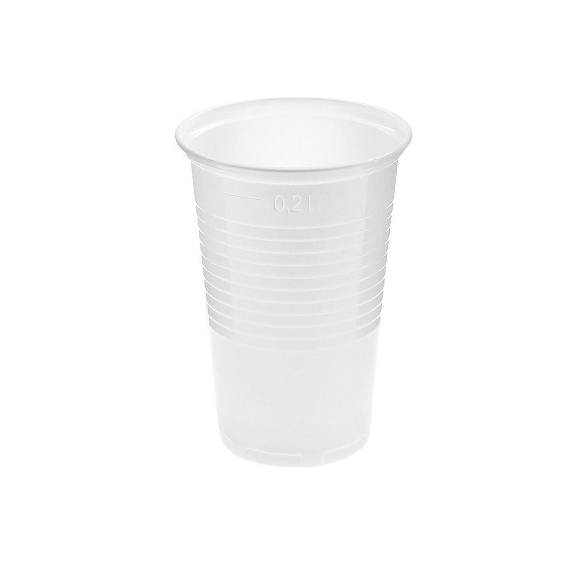 100x Trinkbecher PP 0,2 l weiß