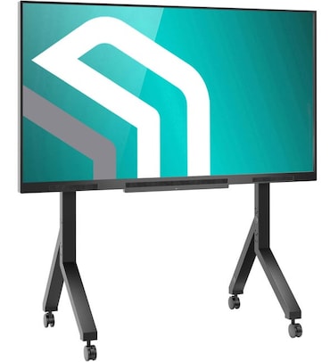 ONKRON Soporte TV Ruedas 70 - 110 pulgadas - Pie para TV y Pizarra Digital en Color Negro con Peso de 120.5 kg - max VESA 1000x800,TS2081-B
