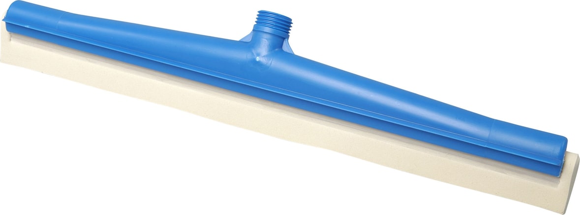 HACCP Wasserschieber mit weißem Gummi. Außengewinde - 500 mm_Farbe:blau