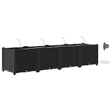 thumbnail of vidaXL Gartenpflanzer Schwarz 160 x 40 x 37.5 cm Stahl