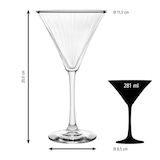 thumbnail of Libbey 12er Set Martinigläser -LINEAR- 281 ml, Ø 11,5 cm, H: 20 cm
