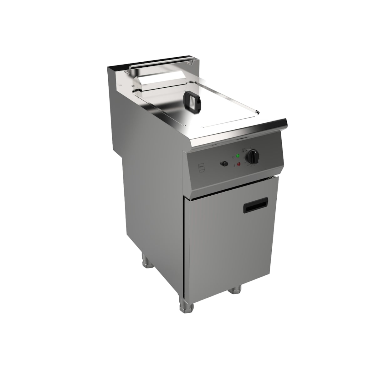 METRO Professional Elektrische gastro friteuse GESDF1021 vrijstaand, roestvrij staal, 70 x 40 x 95.8 cm, 21 liter, 15 kW, 400 V, zilver