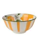 thumbnail of Schale 15x7cm Porzellan mit Zitronen Motiv - Schüssel Servierschale Salatschale Obstschale Dessertschale Müslischale Sommer Geschirr Gelb Weiß