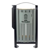 thumbnail of ROSSIGNOL Corbeille de tri 2x60L emballage - autres déchets + cendrier 3L ARKEA BRIK