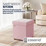 thumbnail of CASARIA® Sitzhocker mit Stauraum Samt Rosa