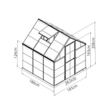thumbnail of PALRAM serre de jardin 3.4m² verte 701628