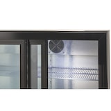 thumbnail of GastroHero Barkühlschrank ECO 350 schwarz 338 Liter Getränkekühlschrank Schiebetüren LED unterbaufähig Umluft