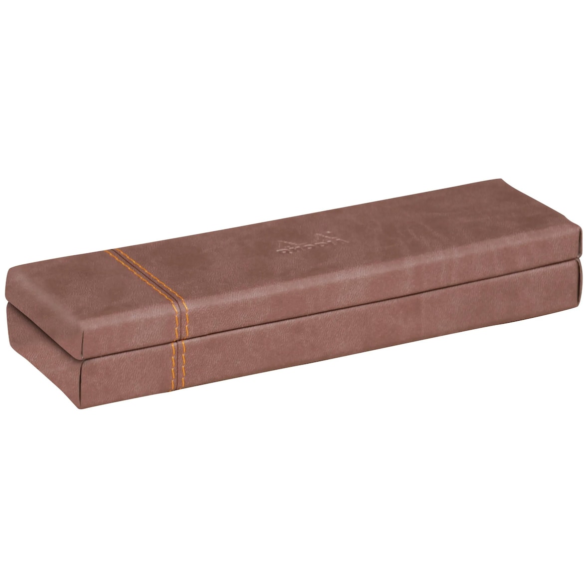 Rhodiarama Stiftebox aus Kunstleder, 21x5,5x3cm - Schokoladenbraun 318873C