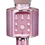 thumbnail of Lenco BMC-090PK - Karaoke Mikrofon mit Bluetooth® - 5 Watt RMS Lautsprecher - Integrierter Akku - Lichteffekte - Handyhalter - USB/SD - Pink