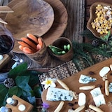 thumbnail of Plato redondo de madera de teka Ø 15 cms  (pack de 3 unidades)