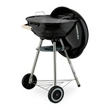 thumbnail of Relaxdays Kugelgrill, Ø 44 cm Grillrost, Outdoor BBQ, Holzkohlgrill m. Rädern & Standfuß, Auffangschale, Smoker, schwarz
