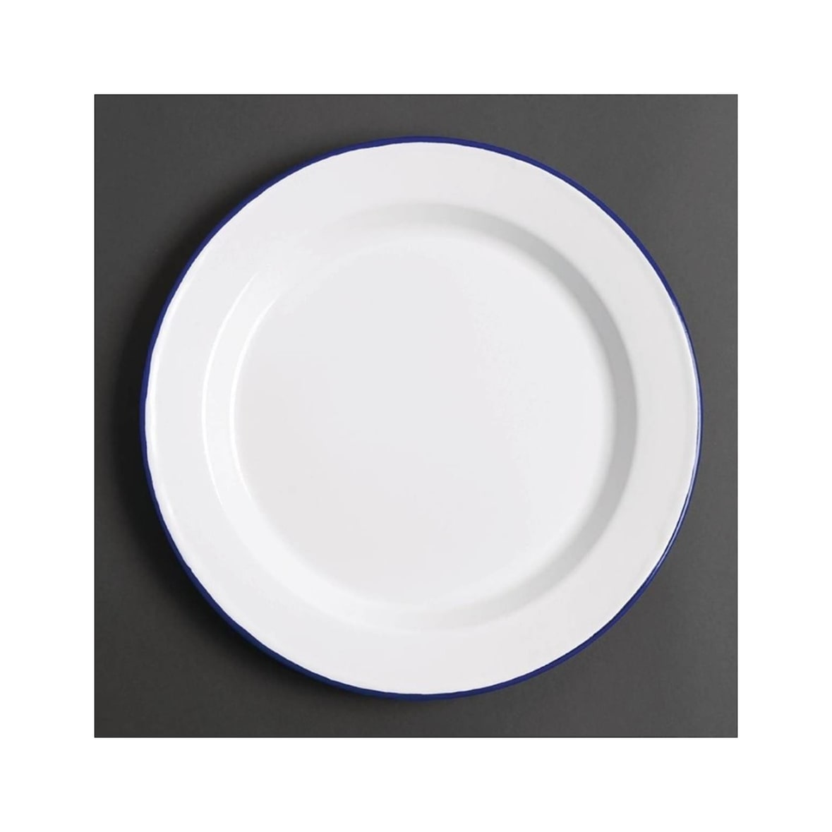 Conjunto de 6 pratos de jantar esmaltados em aço 245(Ø)mm Olympia GM512