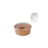 thumbnail of 150 Stück Salatschalen mit Deckel Kraftpapier Schalen - 1300 ml