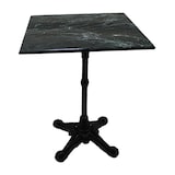 thumbnail of Stamp Reverdy Table Retro 4 branches Plateau marbre véritable vert 60x60 cm