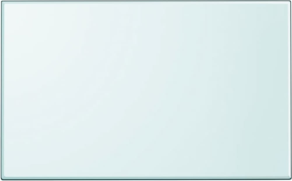 vidaXL Tischplatte aus gehärtetem Glas rechteckig 1000x620 mm