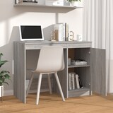 thumbnail of Scrivania Sonoma grigia 100x50x76 cm Modello Apex Compact in derivati \u200b\u200bdel legno