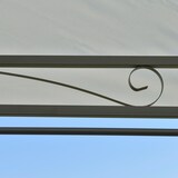 thumbnail of Carpa de Jardín 4x3 m Doble Techo 6 Cortinas Laterales con Luz LED Solar Crema