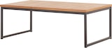 thumbnail of Mesa de centro madera maciza de acacia y acero 100x60x36cm
