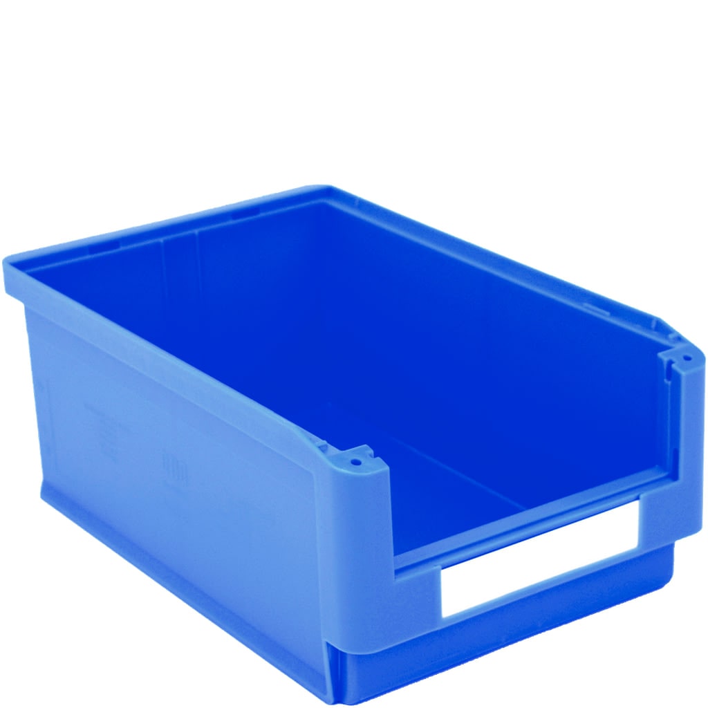 Bacs à bec, série SK L500 mm x l313 mm x H200 mm bleu / lot de 6 bacs
