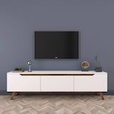 thumbnail of Dmora Mobile porta TV Dguidoli, Credenza da soggiorno, Armadio basso per TV, Base parete attrezzata, 180x35h49 cm, Bianco e Noce