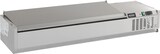 thumbnail of Aufsatzvitrine Albon | Edelstahl DEckelementl | 1/3 GN | HxBxT 22,5x120x39,5cm + CHEFGASTRO Geschirrtuch