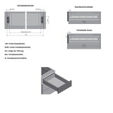 thumbnail of Teleskopauszug Vollauszug 100kg belastbar 1 Paar Schubladenauszüge Stahl 450mm