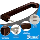 thumbnail of 10 x Möbelgriffe braun gebürstet BA 96mm Edelstahl Schrankgriffe Küchengriffe Schubladen