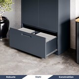 thumbnail of Metallschrank mit Hohe Schublade RUEL 195x90x40cm Anthrazit Büroschrank Aktenschrank Stahlschrank Fachbodenschrank Werkstattschrank