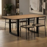 thumbnail of Juego de 2 patas de mesa Ilkan Negro/70 cm