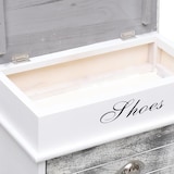 thumbnail of Helloshop26 - Armoire à chaussures range chaussures rangement meuble entrée couloir salon 50 x 28 x 58 cm bois de Paulownia gris 02_0021771