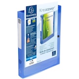 thumbnail of Exacompta 59982E 5x Archivbox mit Druckknopf aus PP 700µ, Rücken 40mm, 25x33cm für DIN A4 - Kreacover - Blau